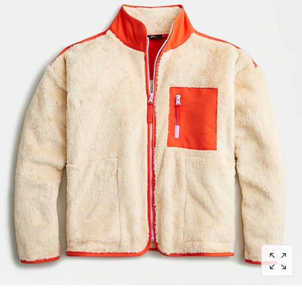 J. Crew Superplush Sherpa Full-zip Jacket